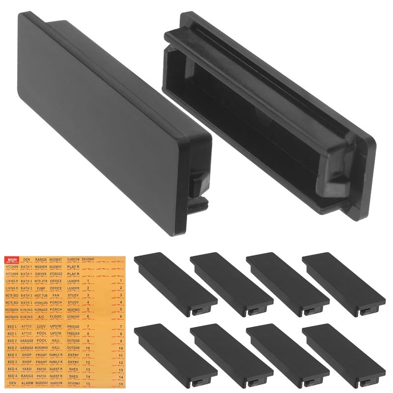 EAORBD Square D Breaker Filler Plates for Schneider Electric Square D QOFPCP Filler Plate for Load Centers, 0.7 Inch Circuit Breaker Blanks, with Electrical Panel Label Stickers 10-Pack (0.7 Inch) - Image 1